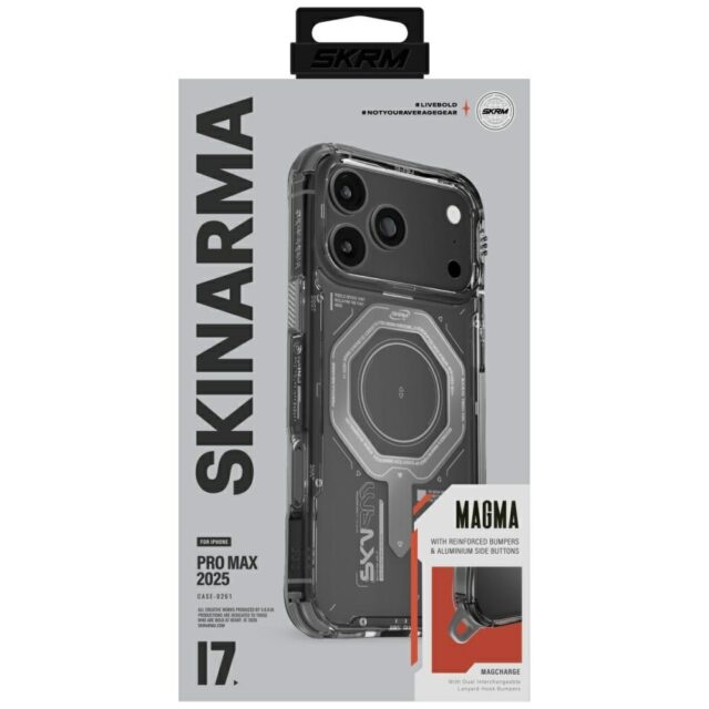 Skinarma Magma Case for iPhone 17 Pro Max Magnetic Charging Graphite - imagine 5