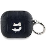 Karl Lagerfeld KLA3PGCHPK AirPods 3 cover black Monogram Choupette Head