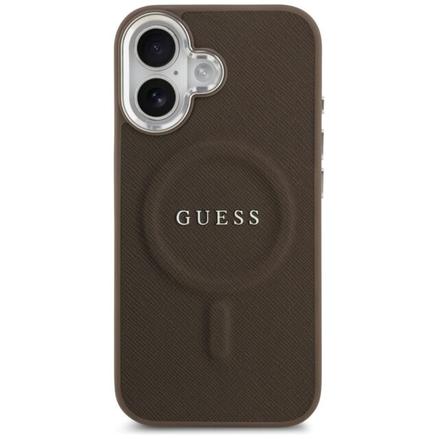 Guess Classic Logo MagSafe Case for iPhone 17 Brown - imagine 3