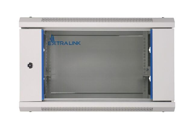 Extralink 4U 600x600 Gray | Rackmount cabinet | wall mounted - imagine 3