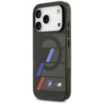BMW M IML Metal Buttons Tricolor Lines MagSafe Case for iPhone 17 Pro Max Black - imagine 2