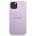 Guess GUHCP13SPSASBPU iPhone 13 mini 5,4" purple Saffiano Hot Stamp & Metal Logo - imagine 3