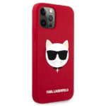 Karl Lagerfeld KLHCP12LSLCHRE iPhone 12 Pro Max 6,7" hardcase red Silicone Choupette - imagine 4