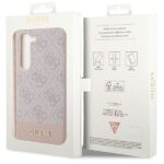 Guess GUHCS23SG4GLPI S23 S911 pink hard case 4G Stripe Collection - imagine 8