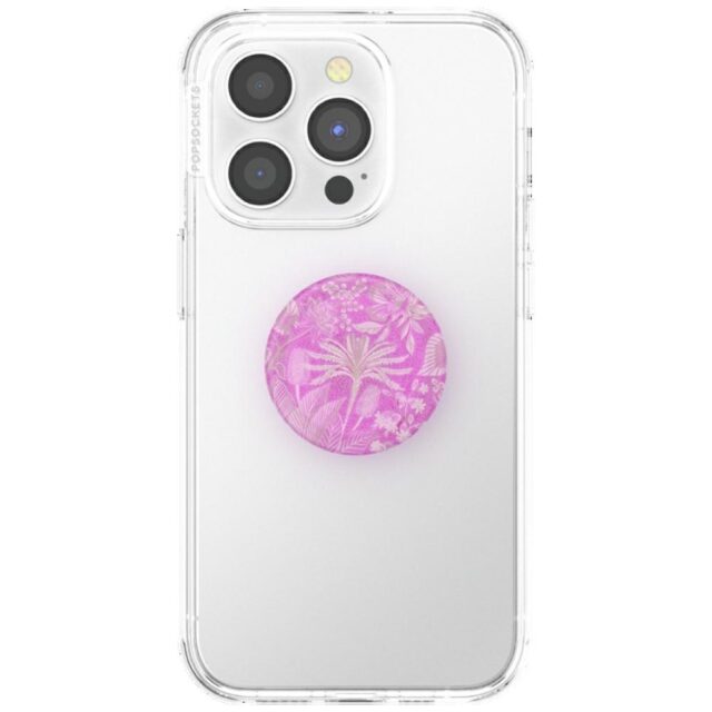 Grip and stand for phone Popsockets PlantCore Grip Tan Lines pink 807343 - imagine 7