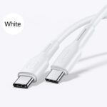 USAMS U43 USB-C to USB-C 100W PD Fast Charge 5A 1.2m white SJ459USB02 (US-SJ459) - imagine 8