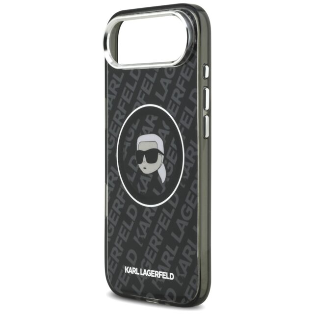 Case Karl Lagerfeld IML Karl Head Logo   MagSafe for iPhone Air black - imagine 6