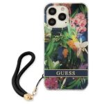 Guess GUHCP13XHFLSB iPhone 13 Pro Max 6,7" blue hardcase Flower Strap - imagine 3