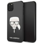 Karl Lagerfeld KLHCN65DLHBK iPhone 11 Pro Max black Iconic Glitter Karl`s Head