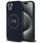 Red Bull RBHMP15S24SIILVR iPhone 15 6.1" hardcase navy Silicone Red Ring MagSafe
