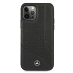 Mercedes MEHCP12MCDOBK iPhone 12/12 Pro 6,1" black hardcase Leather Perforated Area - imagine 3