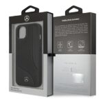 Mercedes MEHCP13SCDOBK iPhone 13 mini5,4" black hardcase Leather Perforated Area - imagine 8