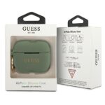 Guess GUACAPSILGLKA AirPods Pro cover khaki Silicone Glitter - imagine 3