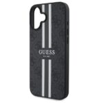 Guess GUHMP16SP4RPSK iPhone 16 6.1" black hardcase 4G Printed Stripes MagSafe - imagine 6