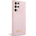 Guess GUHCS24LHGGSHP S24 Ultra S928 pink hardcase Glitter Script - imagine 3