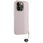 Karl Lagerfeld KLHCP15XPSAKDGCP iPhone 15 Pro Max 6.7" pink hardcase Saffiano Rhinestones & Ch - imagine 4