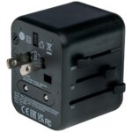 Verbatim Travel Adapter EU/UK/US 2xUSB-A/USB-C PD 20W UTA-02 black 49544 - imagine 2