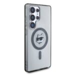 Etui Karl Lagerfeld Button Choupette Head Printed Logo MagSafe Samsung Galaxy S25 Ultra black - imagine 4