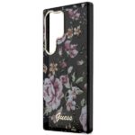 Guess GUHCS23LHCFWSK S23 Ultra S918 black hardcase Flower Collection - imagine 6