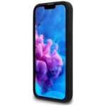 Case Guess Silicone Script Metal Logo MagSafe for iPhone 16e black - imagine 5