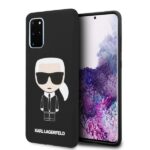 Karl Lagerfeld KLHCS67SLFKBK S20+ G985 hardcase black Silicone Iconic