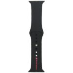 Strap Audi Sport Red Logo Silicone Watch Strap for Apple Watch 40/41/42mm black
