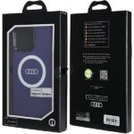 Audi IML Big Logo MagSafe Case iPhone 15 Pro Max 6.7" navy blue hardcase AU-IMLMIP15PM-Q5/D - imagine 7