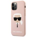 Karl Lagerfeld KLHCP12MSLKHLP iPhone 12/12 Pro 6,1" light pink hardcase Silicone Karl`s H - imagine 2
