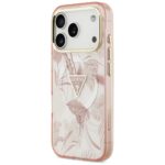Guess Jungle Tonal Triangle MagSafe Case for iPhone 17 Pro Max Pink - imagine 2