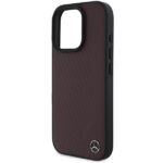 Mercedes MEHMP16X23RBGVR iPhone 16 Pro Max 6.9" red hardcase MB Wood Imitation Leather MagSafe - imagine 6