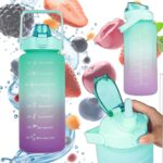 Extralink | Motivational Bottle | water bottle, 2000ml, green-purple, BUT-190 - imagine 2