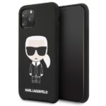Karl Lagerfeld KLHCN58SLFKBK iPhone 11 Pro hardcase black Silicone Iconic