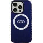 Audi IML Big Logo MagSafe Case iPhone 15 Pro 6.1" navy blue hardcase AU-IMLMIP15P-Q5/D2-BE