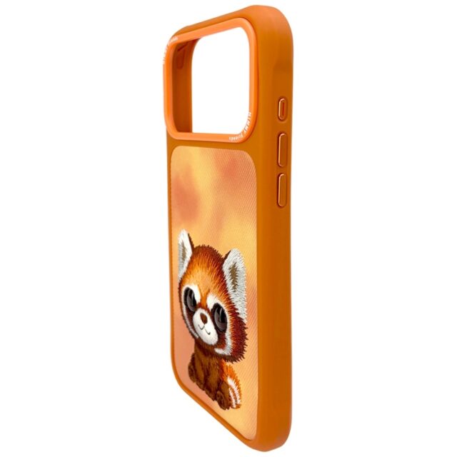 Etui Nimmy Big Eyed Pet 2.0 Raccoon do    iPhone 17 Pro Max pomarańczowy - imagine 4