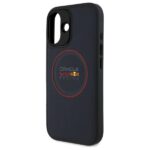 Red Bull RBHMP16S24PUILVR iPhone 16 6.1" hardcase navy Leather Red Ring MagSafe - imagine 6