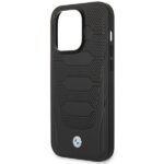 Case BMW BMHCP14X22RPSK iPhone 14 Pro Max 6.7" black Leather Seats Pattern - imagine 6