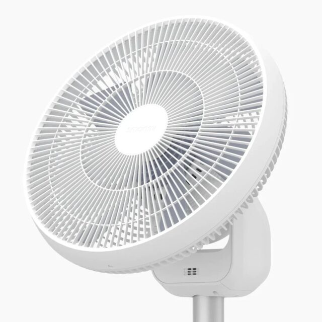 SmartMi Air Circulator Fan | Standing fan | White, 5200mAh, remote control, app - imagine 4