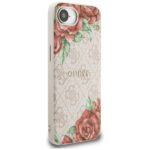 Case Guess 4G Flowers Print MagSafe for iPhone 16e pink - imagine 4
