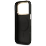 Case Guess Peony Hot Stamp MagSafe for iPhone 17 Pro black - imagine 7