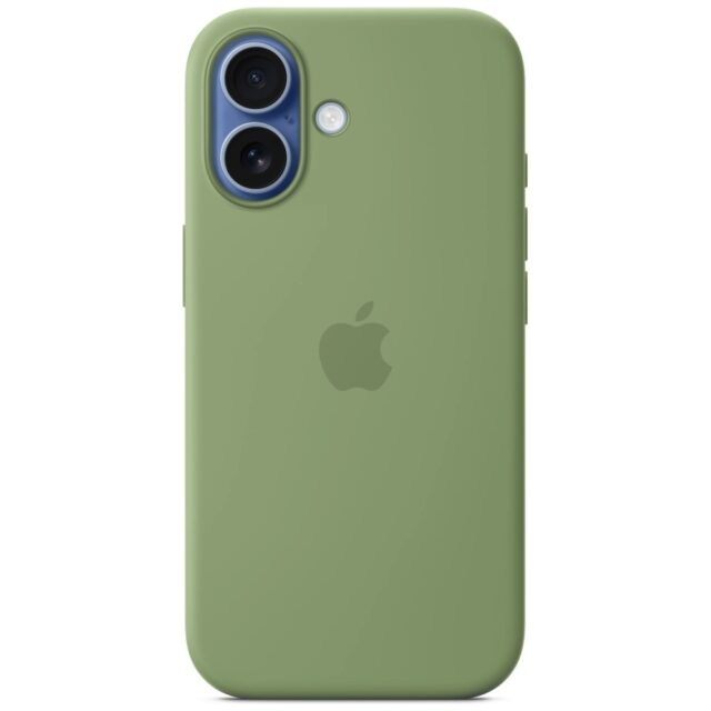 Case Apple Silicone Case MagSafe for iPhone 17 green - imagine 3