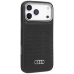 Case Audi GT Synthetic Leather MagSafe for iPhone 17 Pro Max black - imagine 2