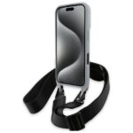 BMW BMHCP16S23PSCCG iPhone 16 6.1" grey hardcase M Edition Carbon Stripe & Strap - imagine 4