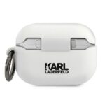 Karl Lagerfeld KLACAPSILRSGWH AirPods Pro cover white Silicone RSG - imagine 2