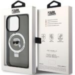 Karl Lagerfeld KLHMP15XHMRSKHK iPhone 15Pro Max 6.7" black hardcase Ring Stand Karl Head MagS - imagine 8