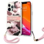 Guess GUHCP13LKCABPI iPhone 13 Pro / 13 6,1" pink hardcase Camo Strap Collection