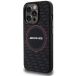 AMG AMHMP15X23SMRK iPhone 15 Pro Max 6.7" black hardcase with Silicone Carbon Pattern and MagSafe - imagine 2