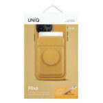 UNIQ Flixa Magnetic Card Wallet with Stand Yellow/Canary Yellow MagSafe - imagine 2