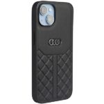 Audi Genuine Leather iPhone 14 / 15 / 13 6.1" black hardcase AU-TPUPCIP14-Q8/D1-BK - imagine 2