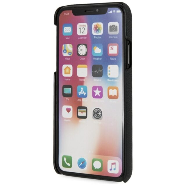 Karl Lagerfeld KLHCPXSKSF iPhone X/ Xs hardcase black Sneaky Karl - Saffiano - imagine 6