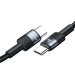 USAMS Cable USB-C to USB-C 60W 1.2m Fast Charging steel/tarnish SJ724USBSG01 (US-SJ724)
